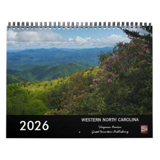 North Carolina Landschappen 2026 Agenda Kalender