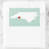 North Carolina Love - Autocollant personnalisable (Sac)