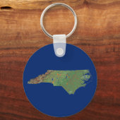North Carolina Map Sleutelhanger (Voorkant)