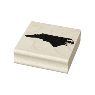 North Carolina Massief Rubber Art Stamp Rubberstempel