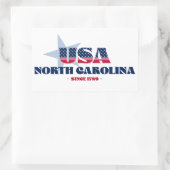 North Carolina Mijn thuisstaat Sticker (Tas)