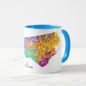 North Carolina Modern Map Mok (Voorkant rechts)