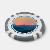 North Carolina Mountains Poker Chips (Enkel)