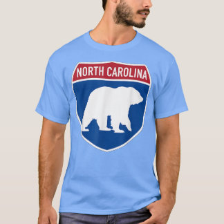 North Carolina NC Beer Crossing Interstate Highway T-shirt