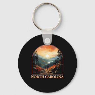 North Carolina Nc Wandelen Berg Staats trots  Sleutelhanger