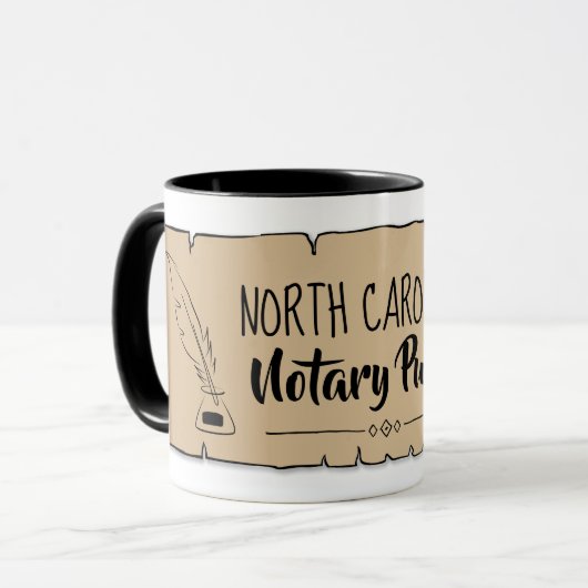 North Carolina Noteerbare Public Scroll Feather Qu Mok (Voorkant links)