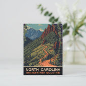 North Carolina, Opa berg, Reizen Briefkaart (Staand voorkant)