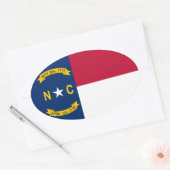 North Carolina Oval sticker (Envelop)