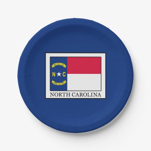 North Carolina Papieren Bordje (Voorkant)