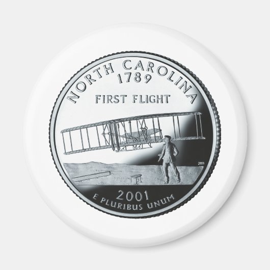 North Carolina Quarter Magneet (Voorkant)