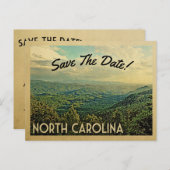 North Carolina Red de Datasgebergten Aankondigingskaart (Voorkant / Achterkant)