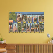 North Carolina (Staatskapitaal/Bloem) Canvas Afdruk (Insitu (Woonkamer))