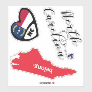 North Carolina State, Blad van Die Cut Stickers
