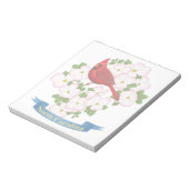 North Carolina State Cardinale Bird Dogwood Flower Notitieblok (Gedraaid)