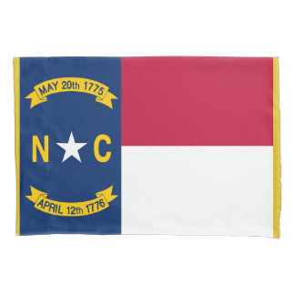 North Carolina State Flag Print Patriot Kussensloop