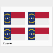 North Carolina State Flag Sticker (Vel)