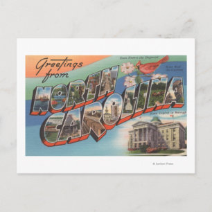 North Carolina (State Flower/Bird) Briefkaart