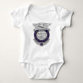 North Carolina State Highway Patrol Trooper Badge Romper (Voorkant)