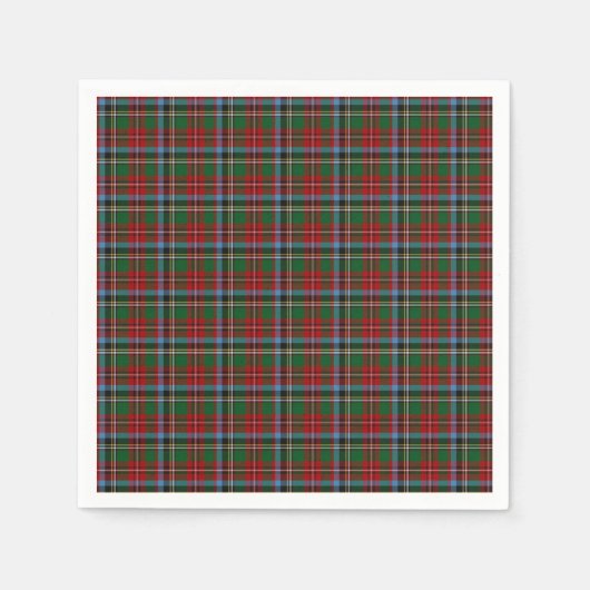 North Carolina State Tartan Servetten (Voorkant)