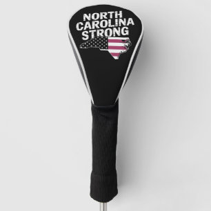 North Carolina Sterk Met NC State En Vlag Van De V Golfheadcover