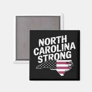 North Carolina Sterk Met NC State En Vlag Van De V Magneet