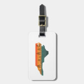 North Carolina Tree Silhouette Bagagelabel (Voorkant verticaal)