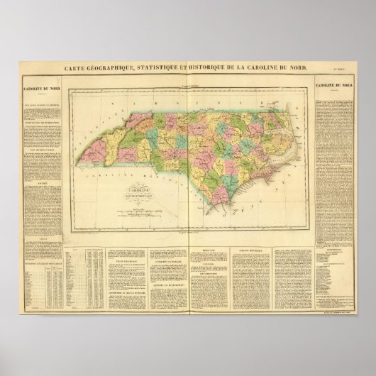 North Carolina US Poster (Voorkant)