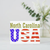 North Carolina USA. Briefkaart (Staand voorkant)