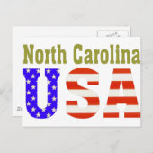 North Carolina USA. Briefkaart (Voorkant / Achterkant)