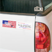 North Carolina, Verenigde Staten Bumpersticker (Op Truck)