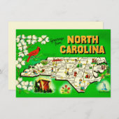 North Carolina verhuisaankondiging (Voorkant / Achterkant)