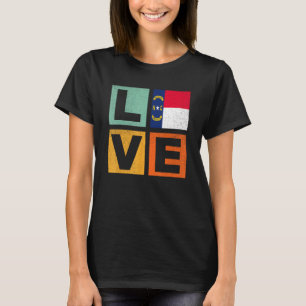 North Carolina Vlag Liefde North Carolina T-shirt