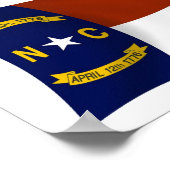 North Carolina Vlag Poster Print (Hoek)