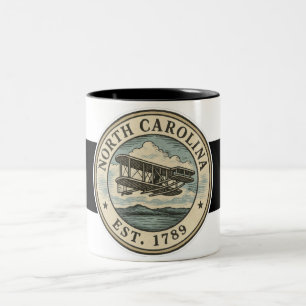 North Carolina vliegende sticker mok