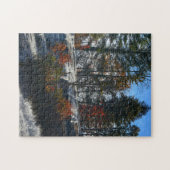 North Carolina Waterfall High Herfsten Fotografie Legpuzzel (Horizontaal)