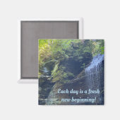 North Carolina Waterfall Magnet Magneet (Voorkant / Achterkant)