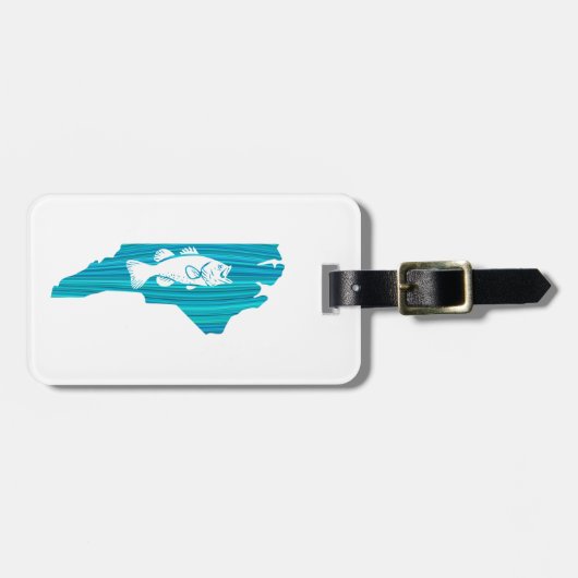 North Carolina Wave Vist Bagagelabel (Voorkant horizontaal)