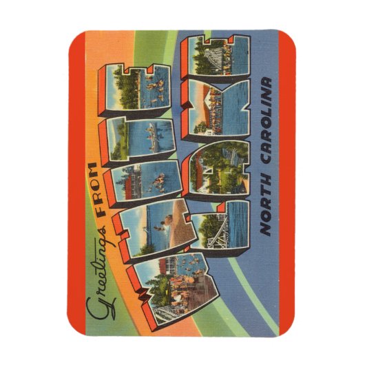North Carolina, White Lake Magnet Magneet (Verticaal)
