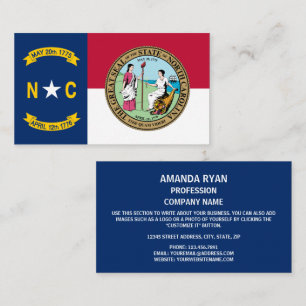 North Carolinian Vlag & Seal, North Carolina Visitekaartje