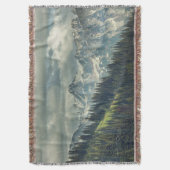 North Cascade: Majestic Mountain Peak. Deken (Voorkant Verticaal)