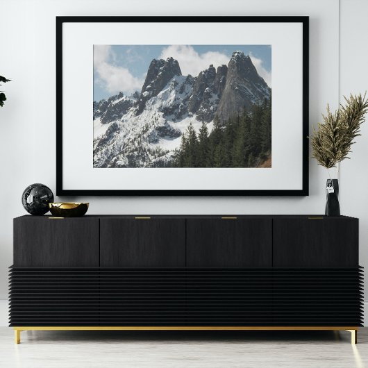 North Cascades Liberty Bell Mountain Foto Afdruk