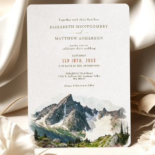 North Cascades Mountain Park Destination Wedding Kaart