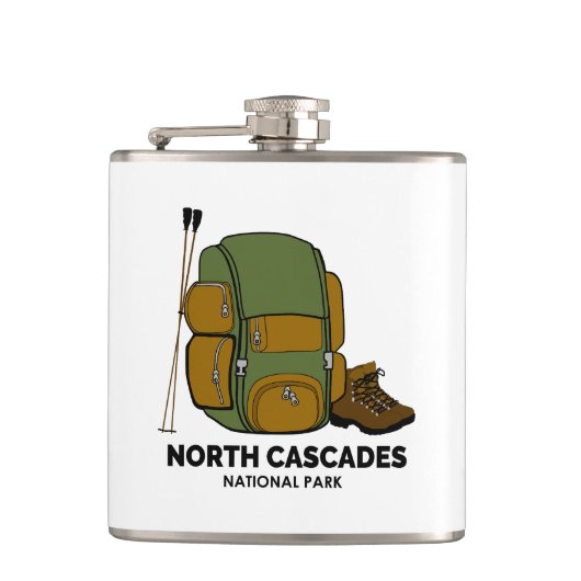 North Cascades National Park Backpack Heupfles (Voorkant)