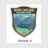 North Cascades National Park Washington Waterverf Sticker (Vel)