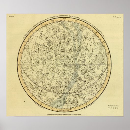 North Celestial Hemisphere Poster (Voorkant)