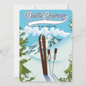 North Conway New Hampshire, naar ski (Achterkant)