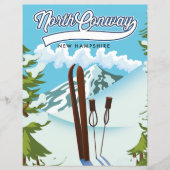 North Conway New Hampshire, naar ski (Voorkant)