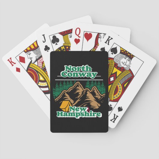 North Conway New Hampshire Pokerkaarten (Achterkant)
