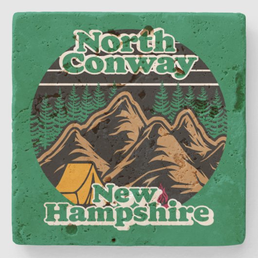 North Conway, New Hampshire Stenen Onderzetter (Voorkant)