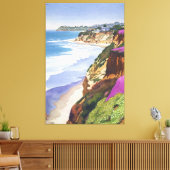 North County kustlijn Canvas Afdruk (Insitu (Woonkamer))